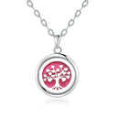 Tree Of Life Essential Oil Diffuser Necklace Stainless Steel Tree Of Life Essential Oil Diffuser Necklace Stainless Steel