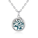 Tree Of Life Essential Oil Diffuser Necklace Stainless Steel Tree Of Life Essential Oil Diffuser Necklace Stainless Steel