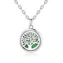 Tree Of Life Essential Oil Diffuser Necklace Stainless Steel Tree Of Life Essential Oil Diffuser Necklace Stainless Steel