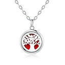 Tree Of Life Essential Oil Diffuser Necklace Stainless Steel Tree Of Life Essential Oil Diffuser Necklace Stainless Steel