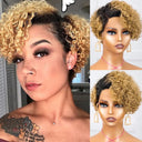 Trendy Pixie Cut Curly Wig Premium Brazilian Remy Deep Wave Trendy Pixie Cut Curly Wig Premium Brazilian Remy Deep Wave