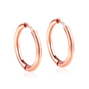 Trendy Small Hoop Earrings Clip-On Gold Stainless Steel Jewelry Trendy Small Hoop Earrings Clip-On Gold Stainless Steel Jewelry