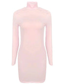 Chic Turtleneck Bodycon Dress for Sophisticated Women Chic Turtleneck Bodycon Dress for Sophisticated Women