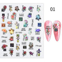 Tropical Sunset Nail Sticker Set for Exotic Beach Paradise Tropical Sunset Nail Sticker Set for Exotic Beach Paradise