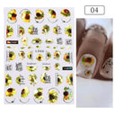 Tropical Sunset Nail Sticker Set for Exotic Beach Paradise Tropical Sunset Nail Sticker Set for Exotic Beach Paradise