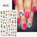 Tropical Sunset Nail Sticker Set for Exotic Beach Paradise Tropical Sunset Nail Sticker Set for Exotic Beach Paradise