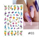 Tropical Sunset Nail Sticker Set for Exotic Beach Paradise Tropical Sunset Nail Sticker Set for Exotic Beach Paradise