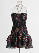 TwoTwinStyle Off Shoulder Cutout Dress For Summer Fashion TwoTwinStyle Off Shoulder Cutout Dress For Summer Fashion