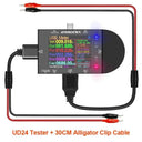 UD24 2.4 Inch USB Tester DC5.5 Type C Digital Voltmeter UD24 2.4 Inch USB Tester DC5.5 Type C Digital Voltmeter