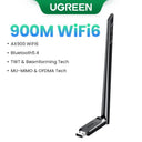 UGREEN WiFi Adapter AX900 AX1800 AC1300 Dual-Band USB-A Dongle - WiFi 6/5 Speeds UGREEN WiFi Adapter AX900 AX1800 AC1300 Dual-Band USB-A Dongle - WiFi 6/5 Speeds