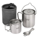 Ultralight Titanium Camping Cookware Set for Backpacking Ultralight Titanium Camping Cookware Set for Backpacking
