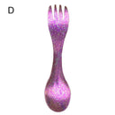 Ultralight Titanium Spork - 2 in 1 Spoon and Fork Travel Ultralight Titanium Spork - 2 in 1 Spoon and Fork Travel