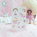 Unicorn Kids Tattoo Sticker: Delightful Colorful Fun Design Unicorn Kids Tattoo Sticker: Delightful Colorful Fun Design