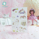 Unicorn Kids Tattoo Sticker: Delightful Colorful Fun Design Unicorn Kids Tattoo Sticker: Delightful Colorful Fun Design