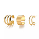 Unisex Silver Leaf Ear Cuffs - Trendy Non-Piercing Earrings Unisex Silver Leaf Ear Cuffs - Trendy Non-Piercing Earrings