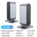 USB C Docking Station PD 100W HDMI 4K Adapter Multiport Hub USB C Docking Station PD 100W HDMI 4K Adapter Multiport Hub