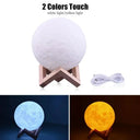 Moon Lamp USB 3D Printed Dimmable Color Change Night Light Moon Lamp USB 3D Printed Dimmable Color Change Night Light