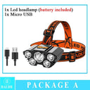 USB Rechargeable LED Headlamp Outdoor Waterproof Lighting USB Rechargeable LED Headlamp Outdoor Waterproof Lighting