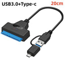 USB to SATA Cable Adapter High-Speed Transfer for HDDs USB to SATA Cable Adapter High-Speed Transfer for HDDs