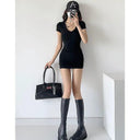 V Neck Sheath Dress Chic Summer Style High Quality Fashion V Neck Sheath Dress Chic Summer Style High Quality Fashion