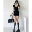 V Neck Sheath Dress Summer Style High Quality Fashion V Neck Sheath Dress Summer Style High Quality Fashion