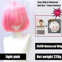 Vibrant Ombre Short Bob Wig: Bold Colors High Quality Hair Vibrant Ombre Short Bob Wig: Bold Colors High Quality Hair