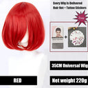 Vibrant Ombre Short Bob Wig: Bold Colors High Quality Hair Vibrant Ombre Short Bob Wig: Bold Colors High Quality Hair
