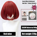 Vibrant Ombre Short Bob Wig: Bold Colors High Quality Hair Vibrant Ombre Short Bob Wig: Bold Colors High Quality Hair