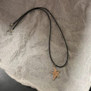 Vintage Leather Star Pendant Necklace Trendy Unisex Jewelry Vintage Leather Star Pendant Necklace Trendy Unisex Jewelry