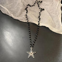 Vintage Leather Star Pendant Necklace Trendy Unisex Jewelry Vintage Leather Star Pendant Necklace Trendy Unisex Jewelry