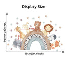 Watercolor Africa Animals Wall Stickers Cute Elephant Giraffe Bear Watercolor Africa Animals Wall Stickers Cute Elephant Giraffe Bear