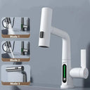 Digital Display Basin Faucet With LED Sensor Digital Display Basin Faucet With LED Sensor