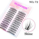 Whimsical Rainbow Cluster False Eyelashes Customizable 3D Lashes Whimsical Rainbow Cluster False Eyelashes Customizable 3D Lashes