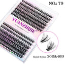 Whimsical Rainbow Cluster False Lashes 3D Customizable Whimsical Rainbow Cluster False Lashes 3D Customizable