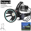 White Yellow Color Led Headlamp Xhp90.2 32W 7800mAh Light White Yellow Color Led Headlamp Xhp90.2 32W 7800mAh Light