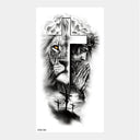 Wild Animal Crown Waterproof Temporary Arm Tattoos Set Wild Animal Crown Waterproof Temporary Arm Tattoos Set