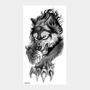 Wild Animal Crown Waterproof Temporary Arm Tattoos Set Wild Animal Crown Waterproof Temporary Arm Tattoos Set