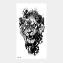 Wild Animal Crown Waterproof Temporary Arm Tattoos Set Wild Animal Crown Waterproof Temporary Arm Tattoos Set