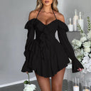 Wildgirl Flare Sleeve Dress Bold Elegance and Style Fashion Wildgirl Flare Sleeve Dress Bold Elegance and Style Fashion
