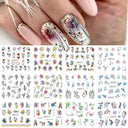 Winter Hedgehog Nail Art Stickers For Charming Nails Set Winter Hedgehog Nail Art Stickers For Charming Nails Set