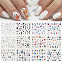 Winter Hedgehog Nail Art Stickers For Charming Nails Set Winter Hedgehog Nail Art Stickers For Charming Nails Set