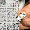 Winter Hedgehog Nail Art Stickers For Charming Nails Set Winter Hedgehog Nail Art Stickers For Charming Nails Set