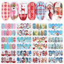 Winter Hedgehog Nail Art Stickers For Charming Nails Set Winter Hedgehog Nail Art Stickers For Charming Nails Set