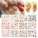 Winter Hedgehog Nail Art Stickers For Charming Nails Set Winter Hedgehog Nail Art Stickers For Charming Nails Set