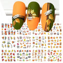 Winter Hedgehog Nail Art Stickers for Charming Nails Winter Hedgehog Nail Art Stickers for Charming Nails