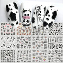 Winter Hedgehog Nail Art Stickers For Charming Nails Set Winter Hedgehog Nail Art Stickers For Charming Nails Set