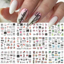Winter Hedgehog Nail Art Stickers For Charming Nails Set Winter Hedgehog Nail Art Stickers For Charming Nails Set