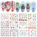 Winter Hedgehog Nail Art Stickers For Charming Nails Set Winter Hedgehog Nail Art Stickers For Charming Nails Set