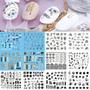 Winter Hedgehog Nail Art Stickers For Charming Nails Set Winter Hedgehog Nail Art Stickers For Charming Nails Set