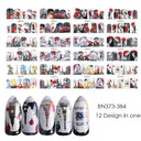 Winter Hedgehog Nail Art Stickers For Charming Nails Set Winter Hedgehog Nail Art Stickers For Charming Nails Set